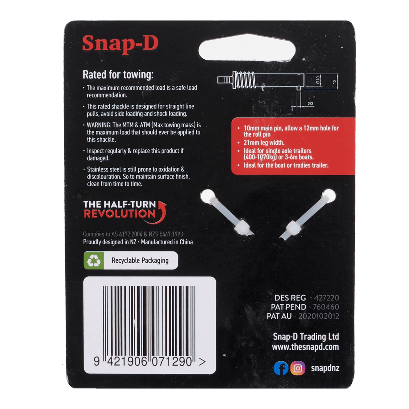 Multi D Shackle Pack (6x D Shackles)