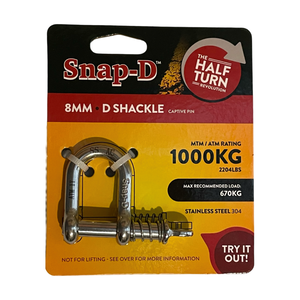 5 Pack D Shackles (MTM 8MM - 1000KG)